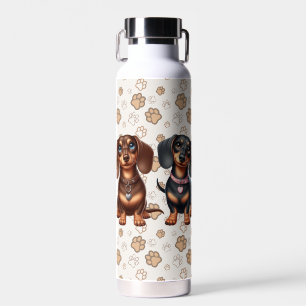 Bouteille D'eau De mignons amis dachshund