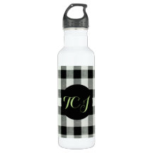 Bouteille d'eau de monogramme