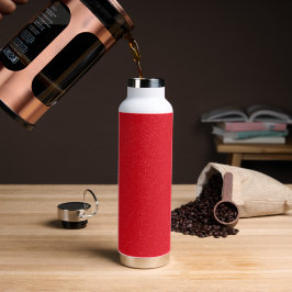 Bouteille d'eau de Parties scintillant rouge tomat