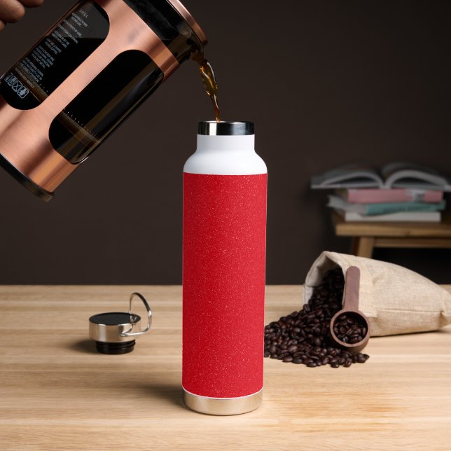 Bouteille d'eau de Parties scintillant rouge tomat (Gym)