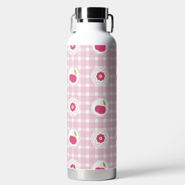 Bouteille d'eau de pique-nique cerise (Avant)