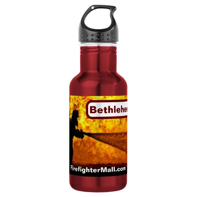Bouteille d'eau de pompier Bethlehem VFD VFD (Devant)