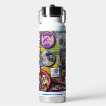 Bouteille d'eau de sport de chien commémoratif