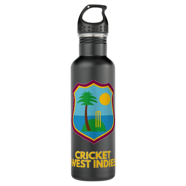 Bouteille D'eau Débardeur de soutien de Cricket West Indies (Devant)
