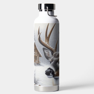 Bouteille D'eau Deer d'hiver/Buck art