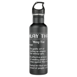 Bouteille D'eau Définition de boxe thaïlandaise Muay Thai Funny 27