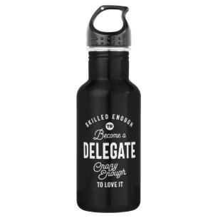 Bouteille D'eau Délégué Titre de l'emploi Tee Gift Mens Femme