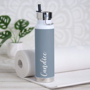 Bouteille D'eau Demoiselle d'honneur de mariage personnalisée bleu