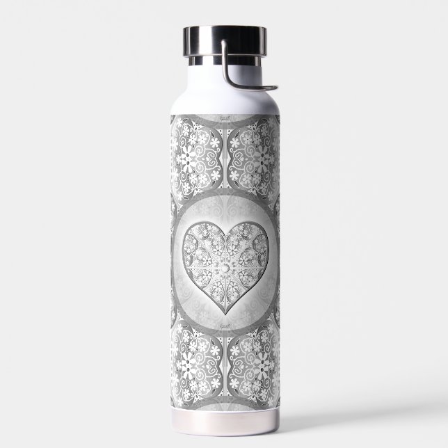 Bouteille D'eau Dentelle en céramique Gris (Gauche)