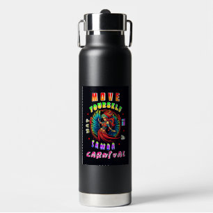 Bouteille D'eau Déplacez-Vous Dans Un Carnaval De Samba Way