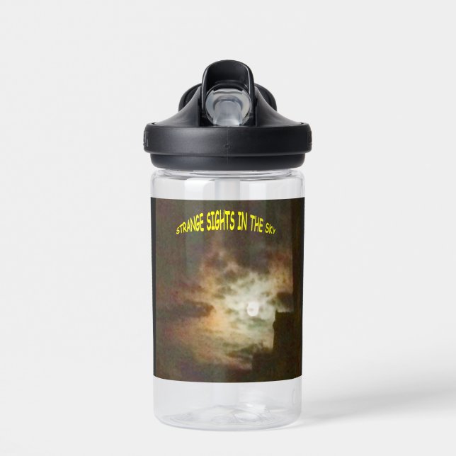 Bouteille D'eau Des points de vue étranges dans le ciel (Avant)