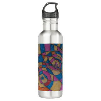 BOUTEILLE D'EAU DESIGN ART PAR PAULA REILLY.
