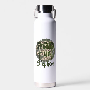 Bouteille D'eau Design de camouflage de carburant papa - Inspiré p