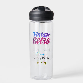 Bouteille D'eau Design de typographie rétro vintage -20-Oz
