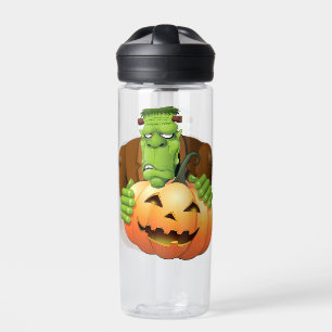 Bouteille D'eau Dessin de Frankenstein Monster avec Citrouille