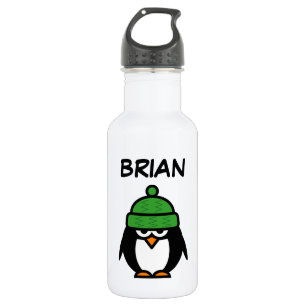 Bouteille D'eau Dessin personnalisé de pingouin mignon