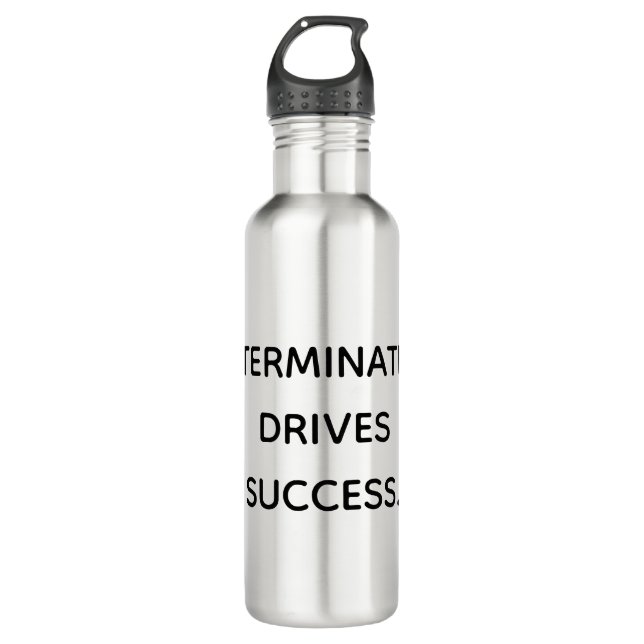 Bouteille D'eau Determination Drives Success Motivational  (Devant)