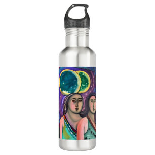Bouteille D'eau Deux filles sous les lunes