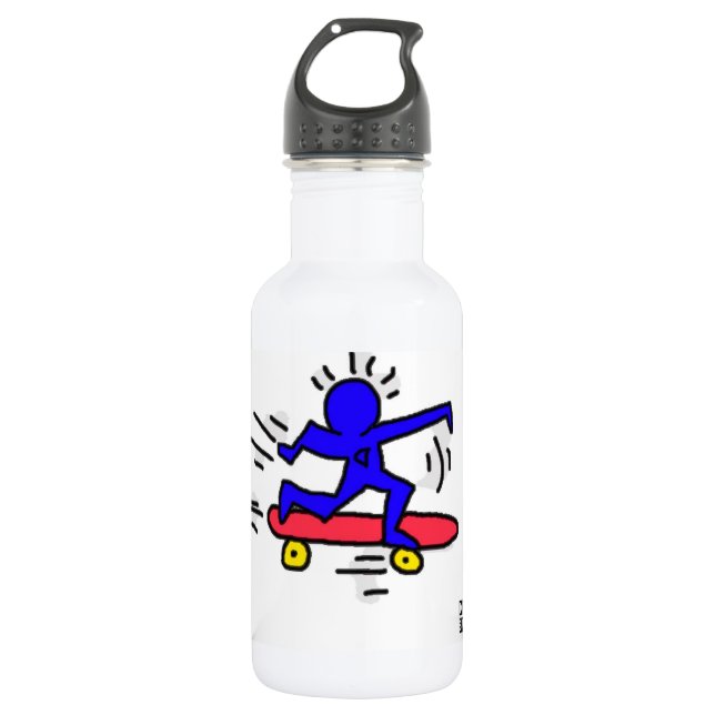 Bouteille d'eau d'homme de planche à roulettes (Devant)