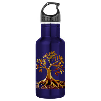 Bouteille d'eau d'hydratation d'arbre d'or
