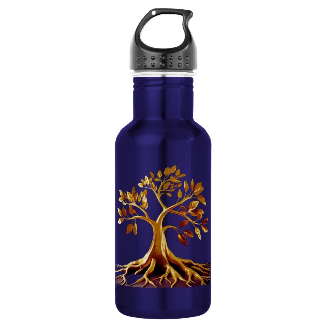 Bouteille d'eau d'hydratation d'arbre d'or (Devant)