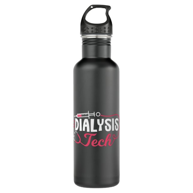 Bouteille D'eau Dialyse Tech Dialyse Infirmière Technicienne Néphr (Devant)