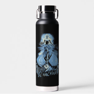 Bouteille D'eau Dieu est dans la machine - Techno-Dystopian Design