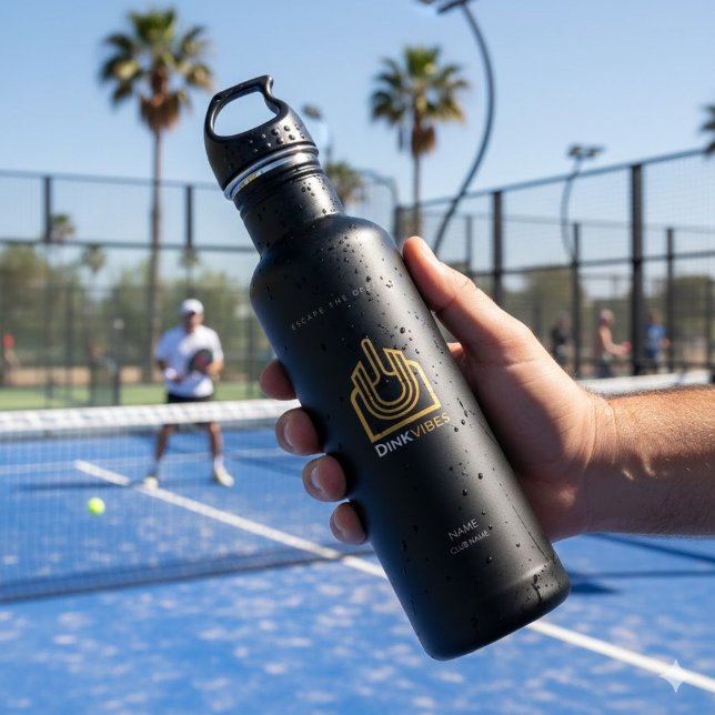 Bouteille D'eau DINKVIBES Elite Luxury Custom Name Water Bottle -  (Créateur téléchargé)