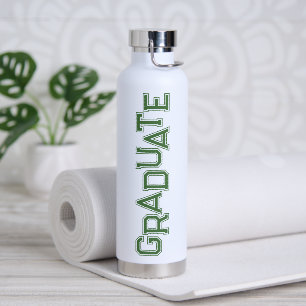 Bouteille D'eau Diplôme d'études secondaires Green Modern