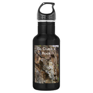 Bouteille D'eau Disparaissent la montée une roche