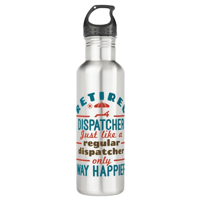 Bouteille D'eau Dispatcher à la retraite 911 Dispatch Retirement H (Devant)