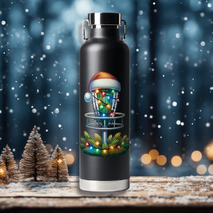 Bouteille D'eau Disque Golf Thématique Noël