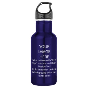 Bouteille D'eau do-it-yourself / Customiser ce bleu Cobalt