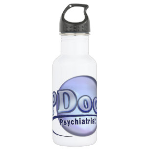 BOUTEILLE D'EAU DOCTEUR DE DOCTORAT DE PSYCHIATRY PSYCHIATRIST LOG