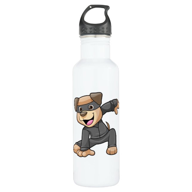 Bouteille D'eau Dog in Ninja Costume (Devant)