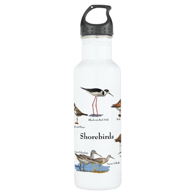 Bouteille d'eau d'oiseaux de rivage (Devant)