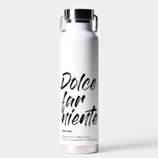 Bouteille D'eau Dolce far niente - Coque de téléphone (Blanc)
