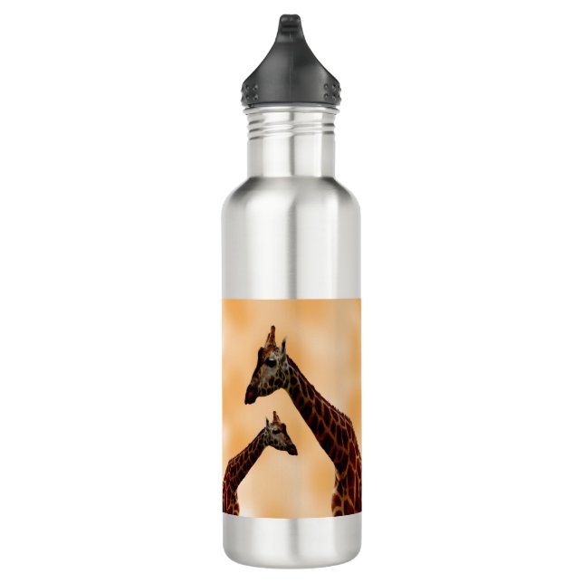 Bouteille D'eau Double problème de girafe, (Droite)