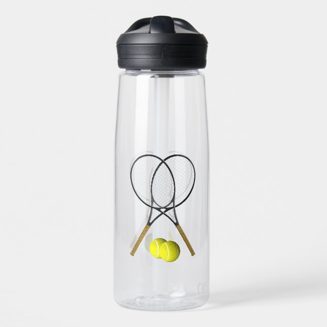 Bouteille D'eau Double Tennis Sport Thème (Avant)