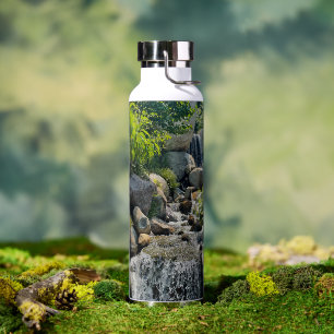 Bouteille D'eau Doux Cascade paysage calme Forêt naturelle Beauté