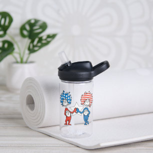 Bouteille D'eau Dr Seuss   Une chose Deux graphiques patriotiques