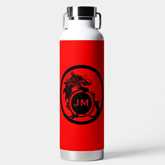 Bouteille D'eau Dragon Novelty Golfer Initial Gift (Avant)