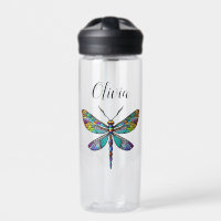 Dragonfly en verre coloré ailes