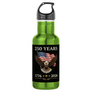 Bouteille D'eau Drapeau américain aigle 250 ans 1776 2026