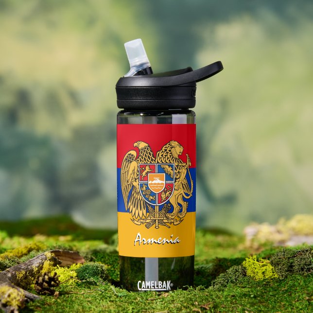 Bouteille D'eau Drapeau arménien patriotique (Extérieur)
