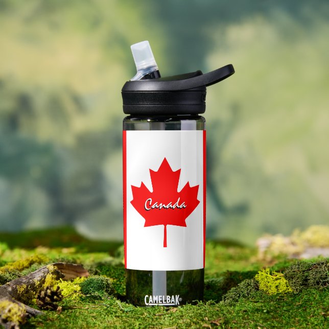 Bouteille D'eau Drapeau canadien patriotique (Extérieur)