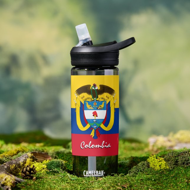 Bouteille D'eau Drapeau colombien patriotique (Extérieur)