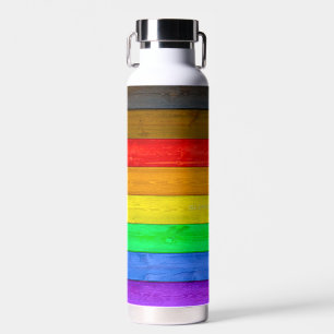 Bouteille D'eau Drapeau de fierté gay inclusif SlipperyJoe's à tex