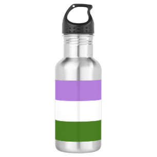 Bouteille D'eau Drapeau de fierté genderqueer