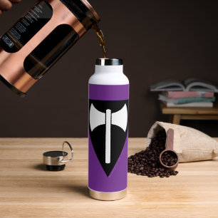 Bouteille D'eau Drapeau de fierté lesbienne SlipperyJoe's Labrys h